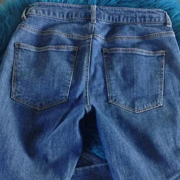 Versona Frayed Hem Jeans, Retro, Bobo, Modern, Y2K, Distressed; darkwash size: 4 - Picture 2 of 5